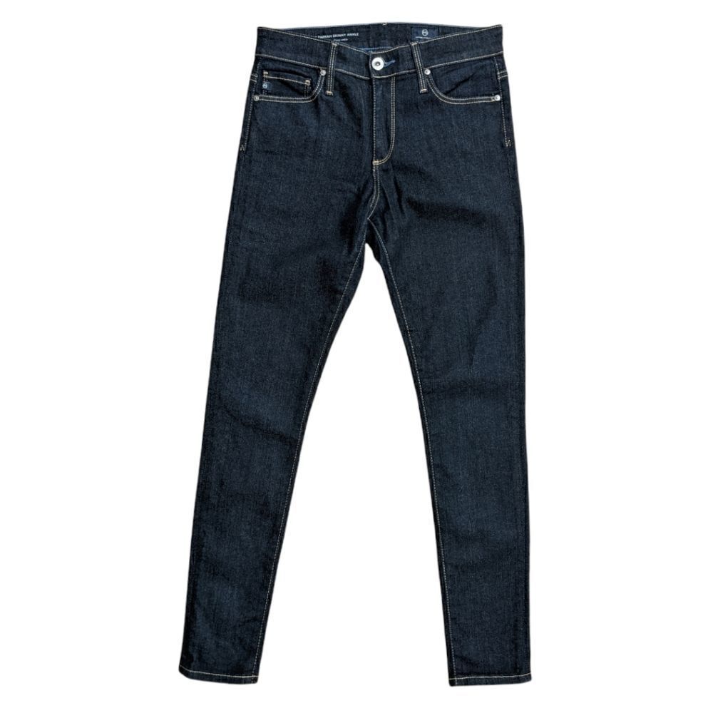 AG Adriano Goldschmied Women's The Farrah Skinny Ankle High Rise Denim Size 25R